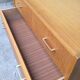 Commode pied compas en chêne blond 1960