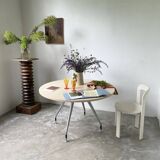 Tecno Nomos Round Table Brushed Metal