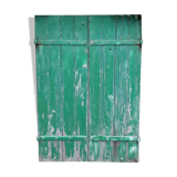 Paire de volets H125xL87cm anciens en sapin peint