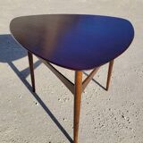Scandinavian teak tripod coffee table 1960s