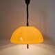 Midcentury Yellow Pendant Meblo, Harvey Guzzini, Space Age, Italy, 1970s