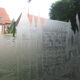 Separation of 3 engraved glass doors