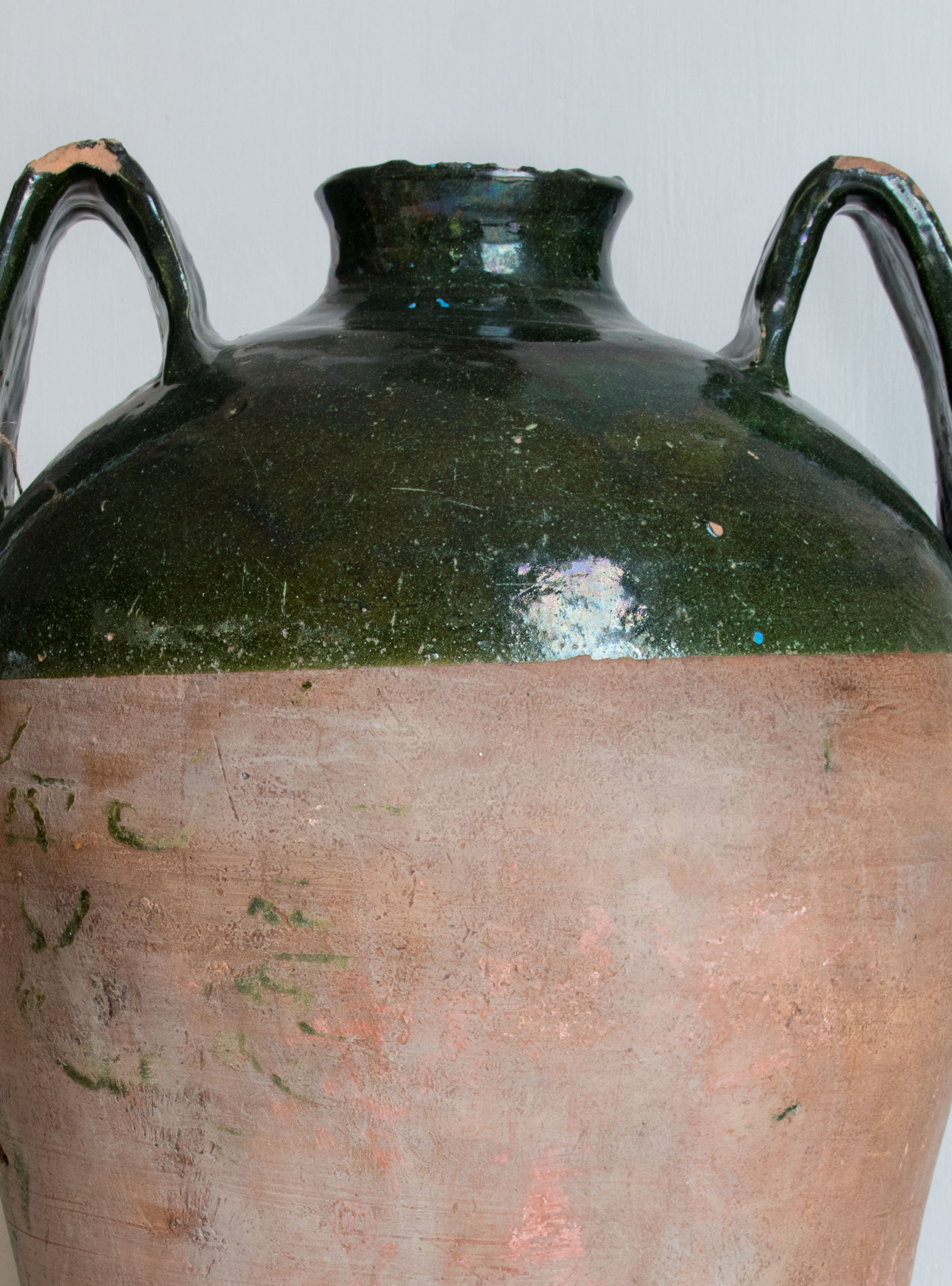 Antique Italian Ceramic Orcio Vase early XX century