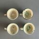 4 tasses en céramique artisanale - Ref 1361