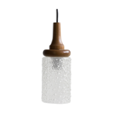 Bubbled glass hanging lamp