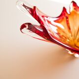 Red Murano glass bowl