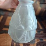 Art deco bronze chandelier with 5 tulips.