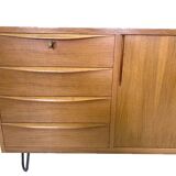 Vintage walnut sideboard by franz ehrlich for veb deutsche werkstätten hellerau