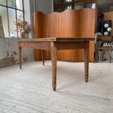 Farmhouse table in oak and walnut 2m