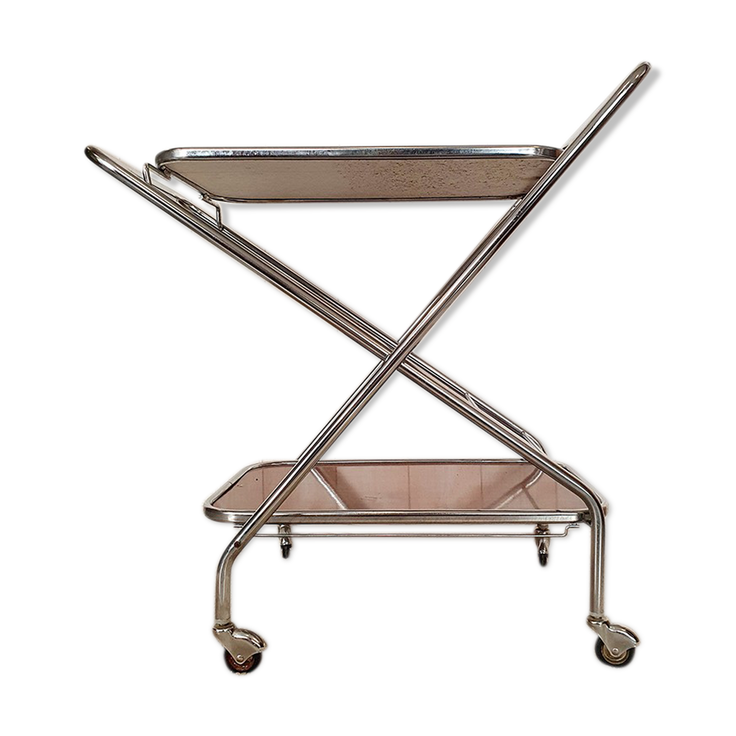 Folding service on formica wheels