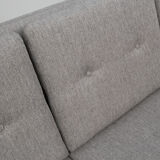 4 seater sofa danish in grey, restored