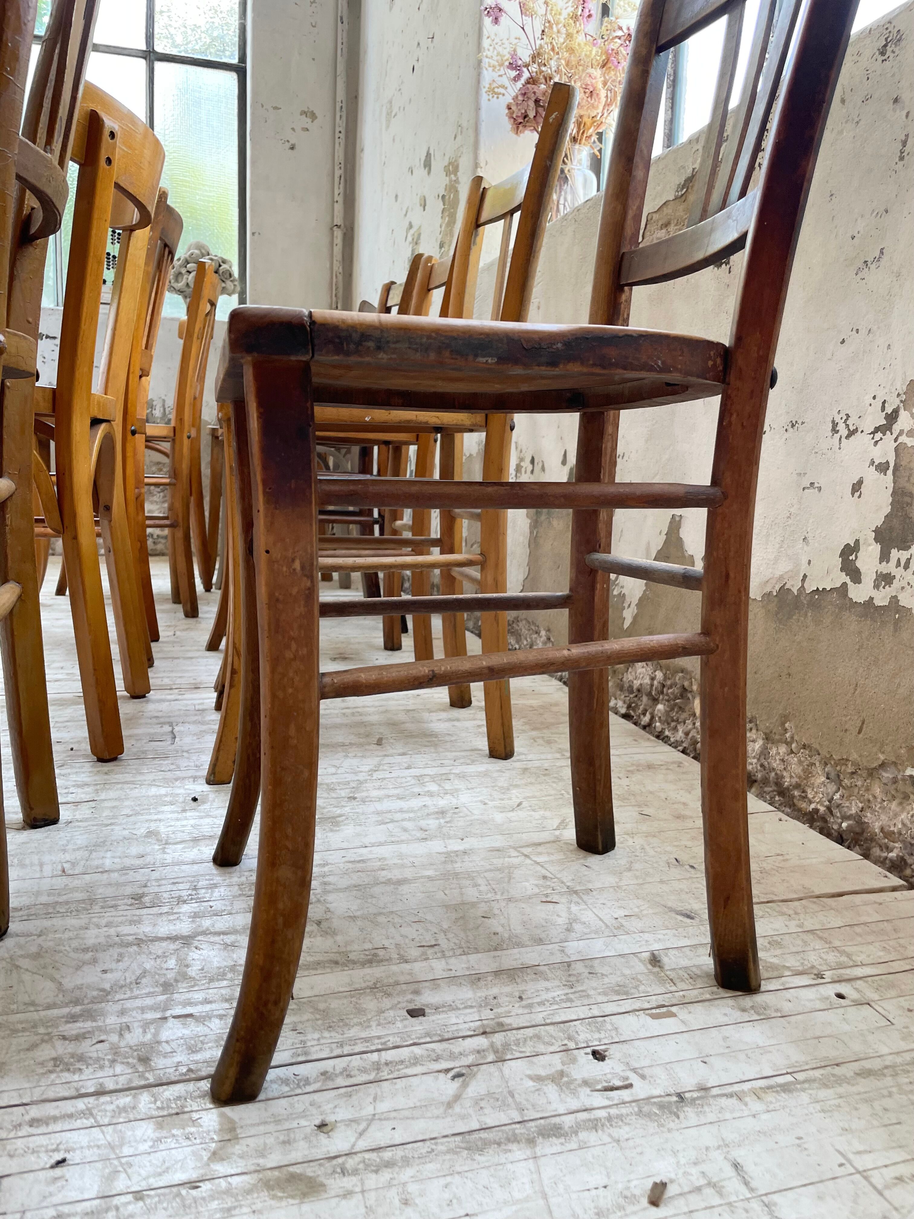 Set 11 Baumann bistro chairs
