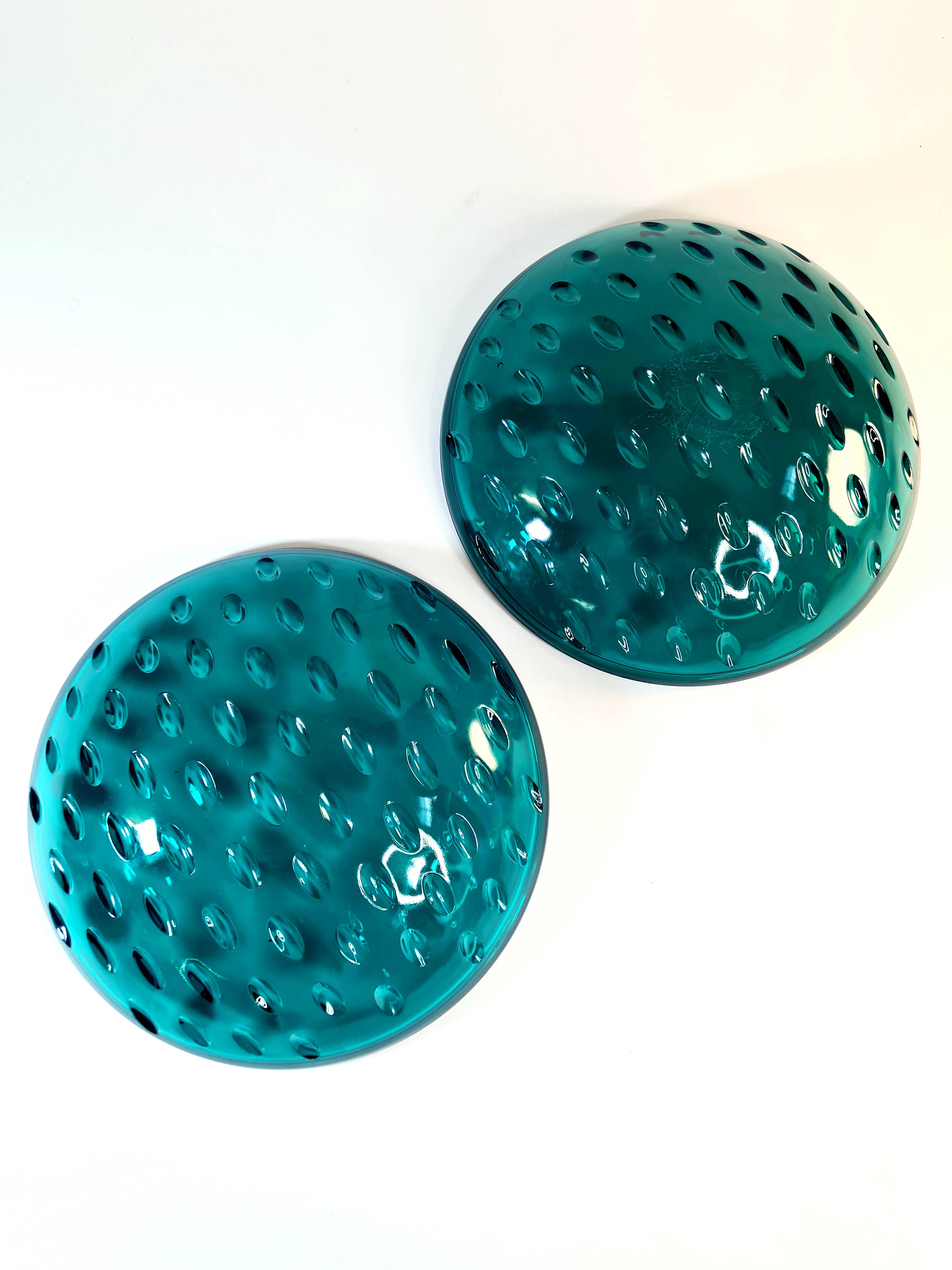 Pair of cut glass cups — Odelys model attributed to Guerlain