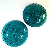 Pair of cut glass cups — Odelys model attributed to Guerlain