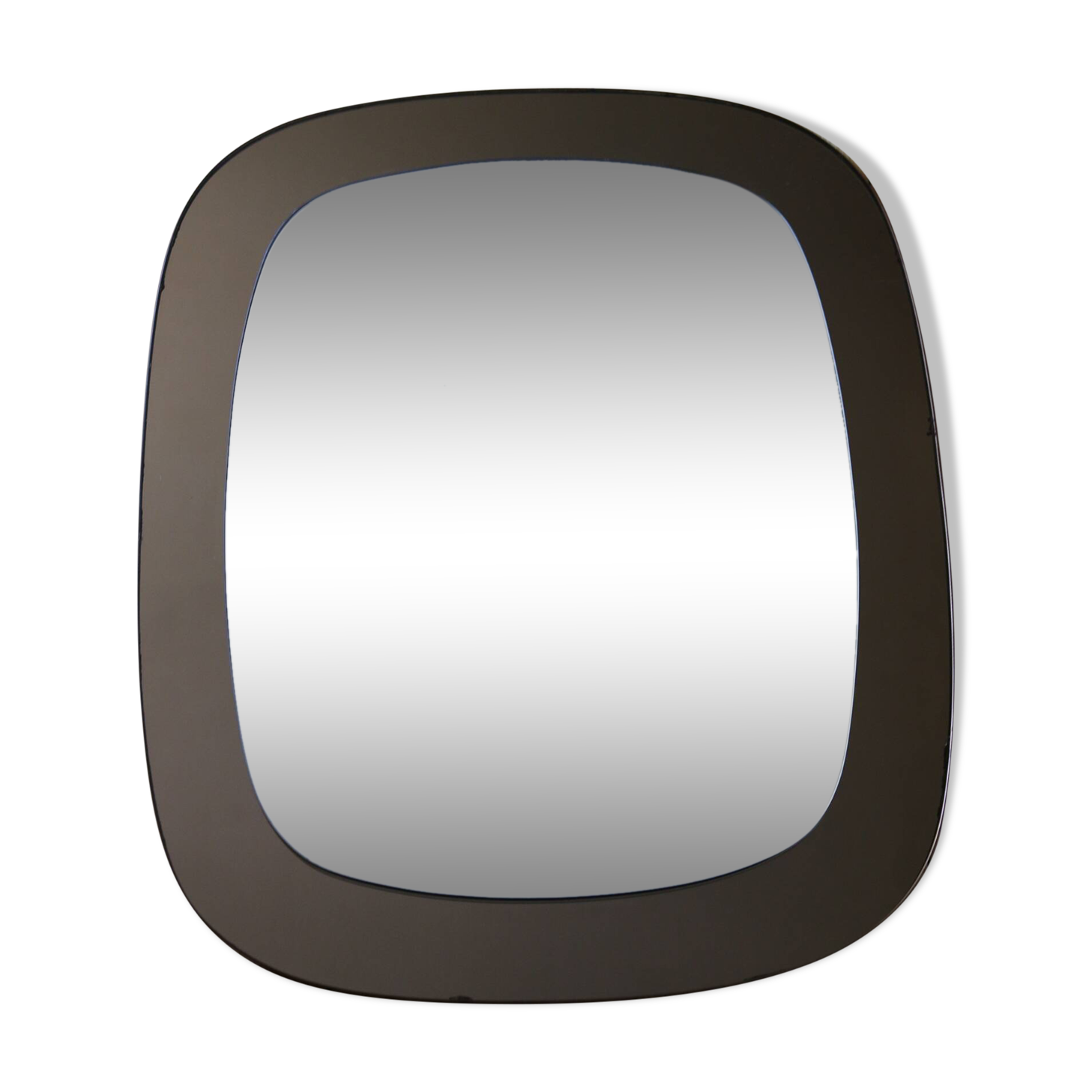 Vintage smoked mirror, 1970s