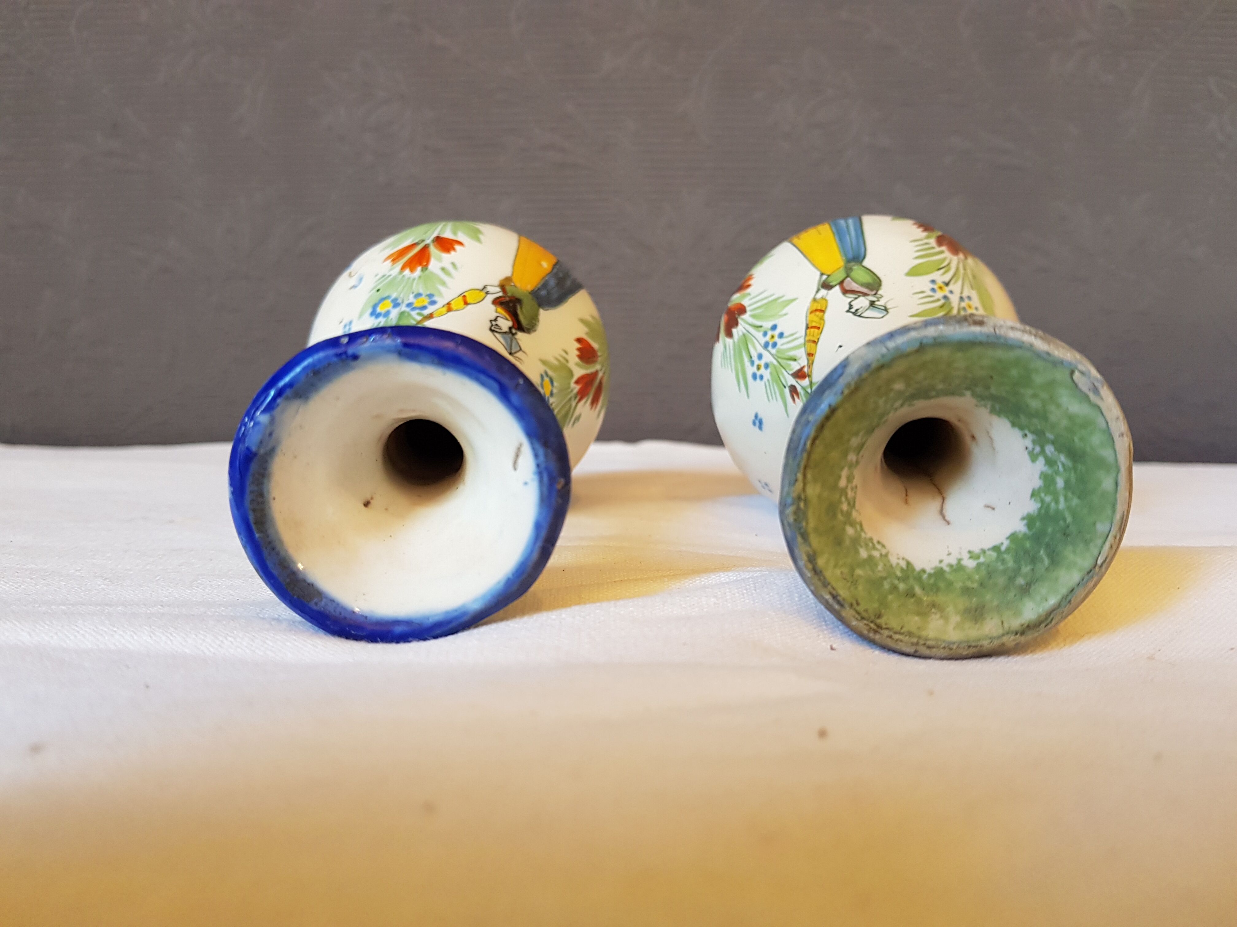 Paire de vases faience Quimper