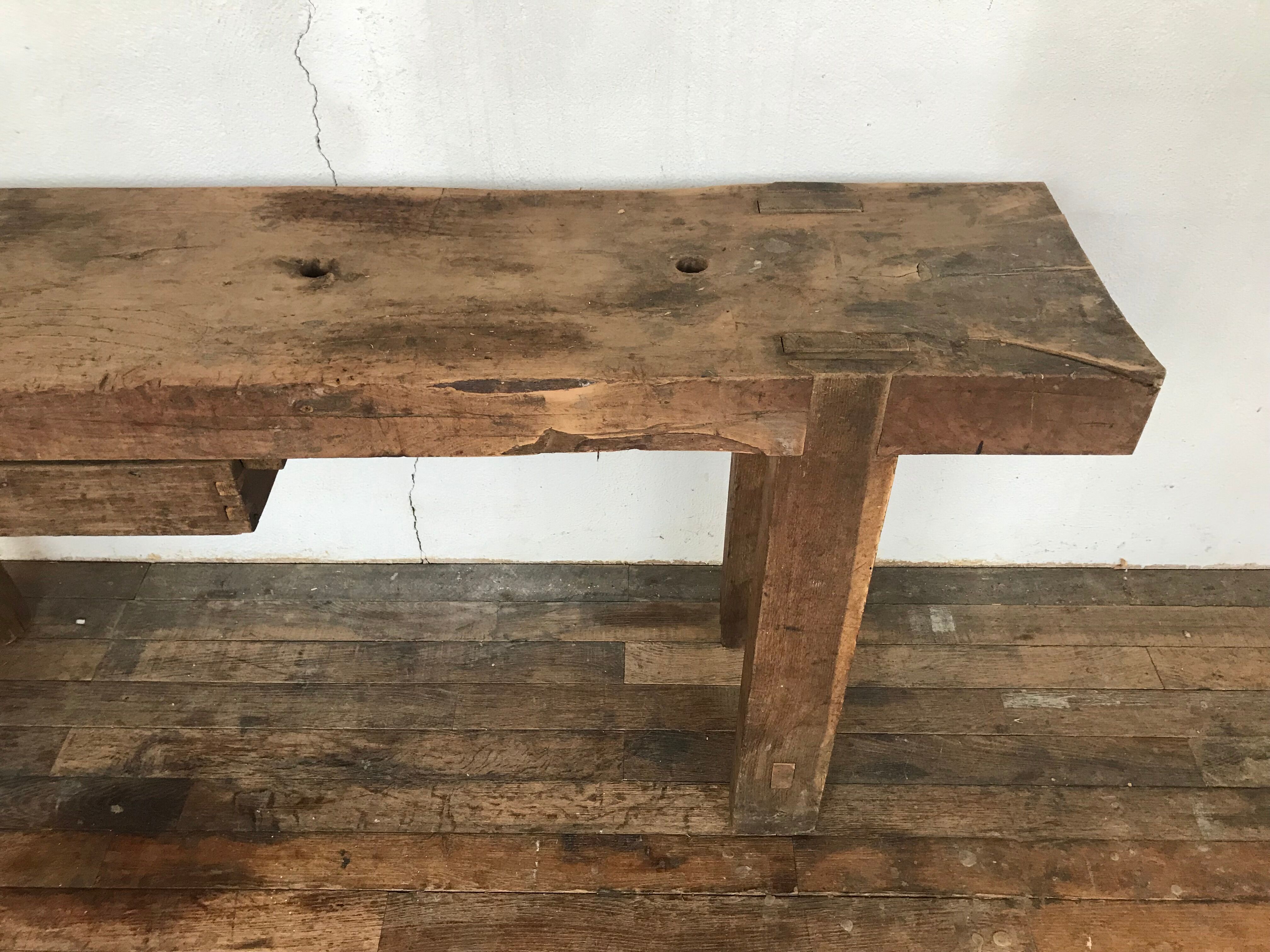 Former established raw wood vintage loft industrial original patina