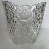 Vintage molded glass vase