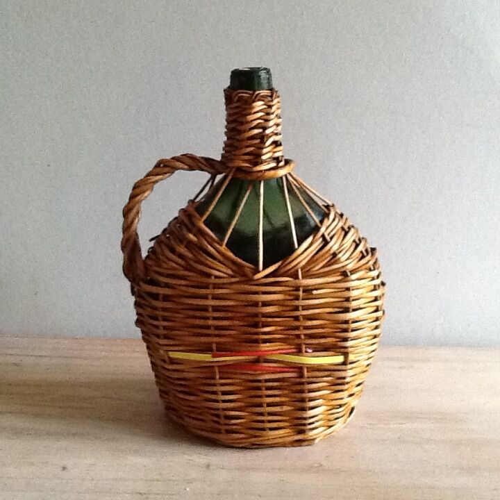 Surrounded by Wicker bottle