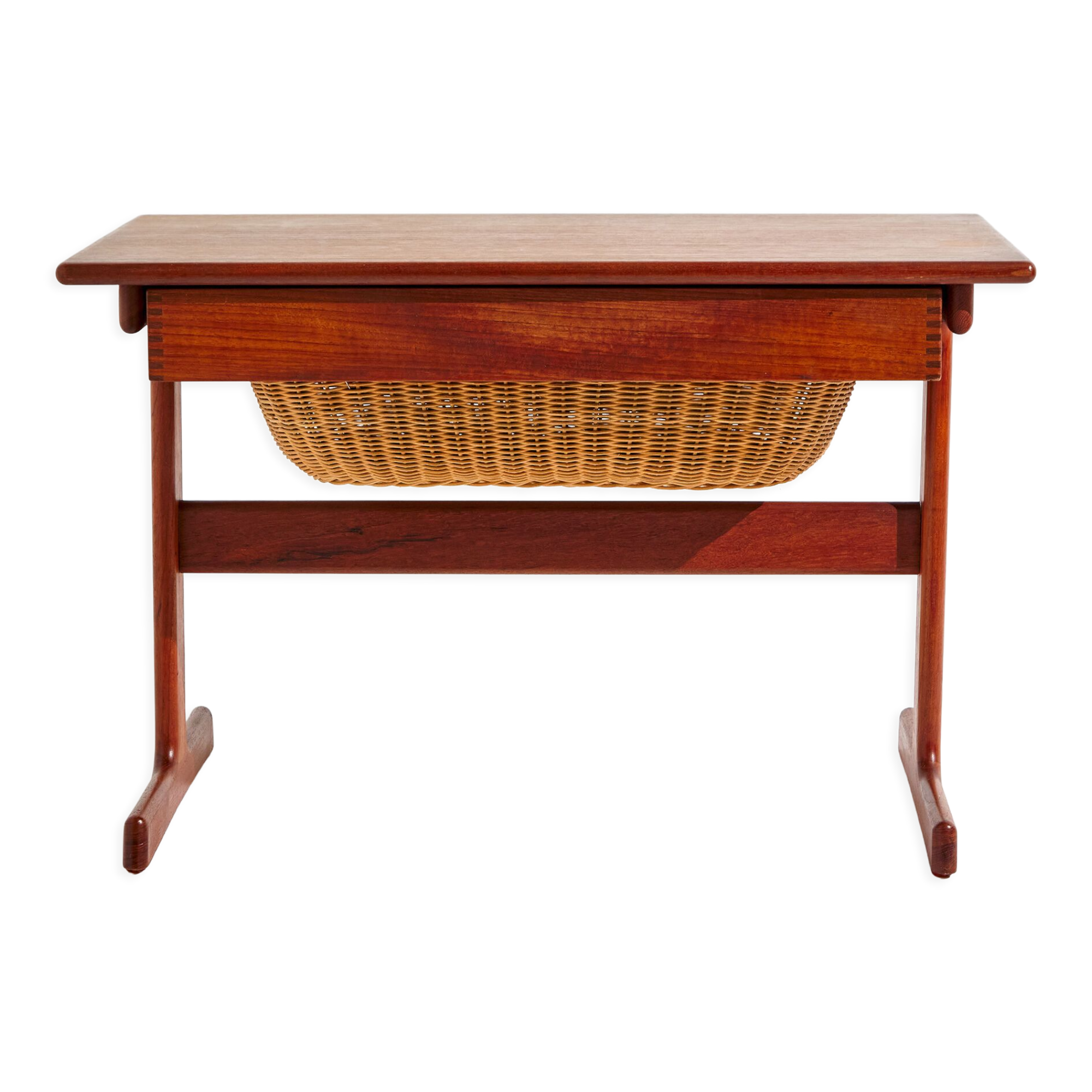 Teak sewing table by kai kristiansen for vildbjerg møbelfabrik mk9364