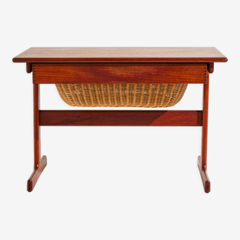 Teak sewing table by kai kristiansen for vildbjerg møbelfabrik mk9364