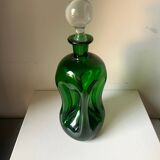 Holmegaard green decanter vintage  danish by jacob e bang