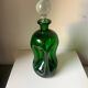 Holmegaard green decanter vintage danois par jacob e bang