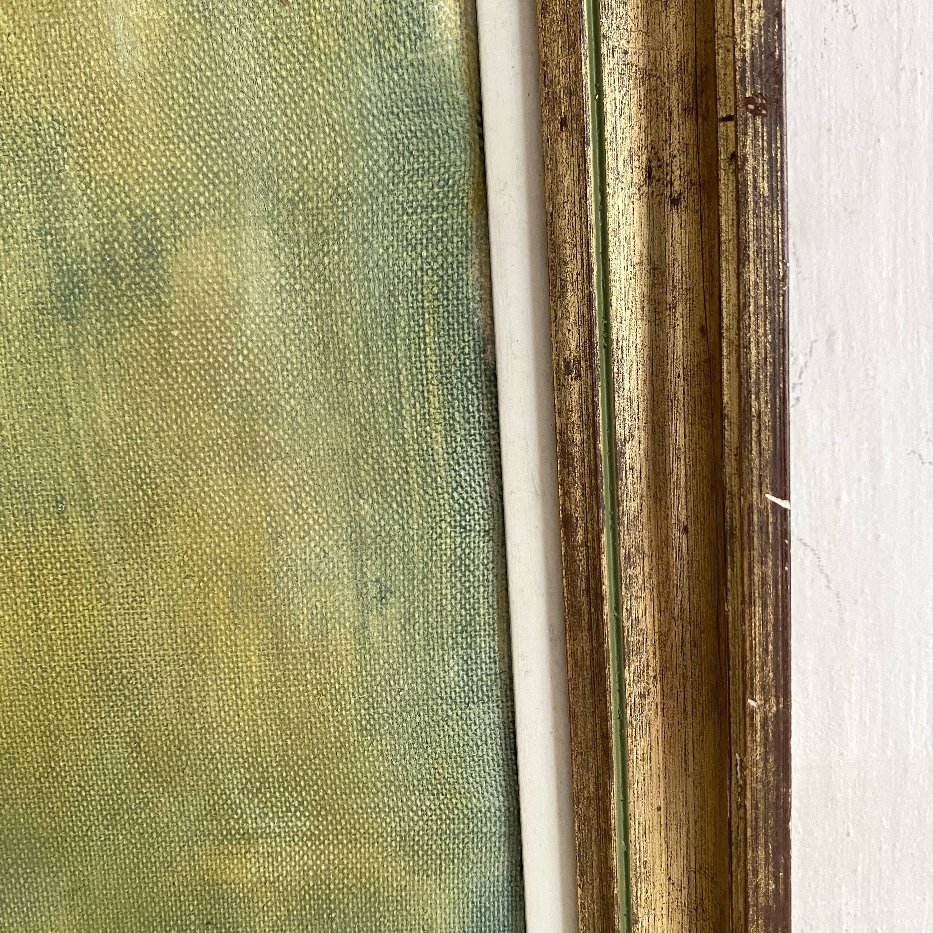 Still life bouquet of chrysanthemums, oil on canvas