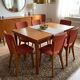 6 vintage oak chairs from the 1960s