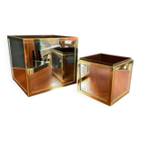 A pair of vintage Ousta Holland cache pots from the 1970s.