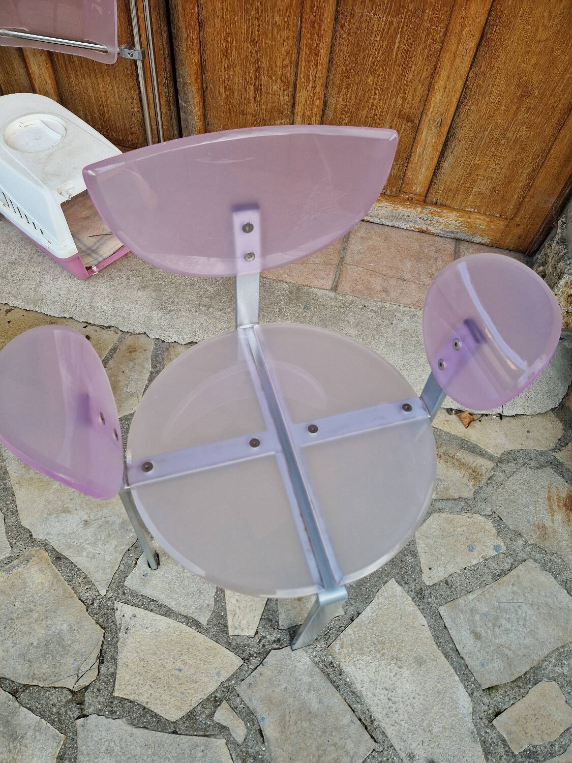 Chaises en plexiglas Piretti vintage