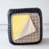 Canapé Sandra en Cuir Noir par Annie Hieronimus pour Ligne Roset, 1973, Set de 6