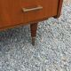 Vintage walnut varnished chest of drawers with 4 drawers from the 1960s.