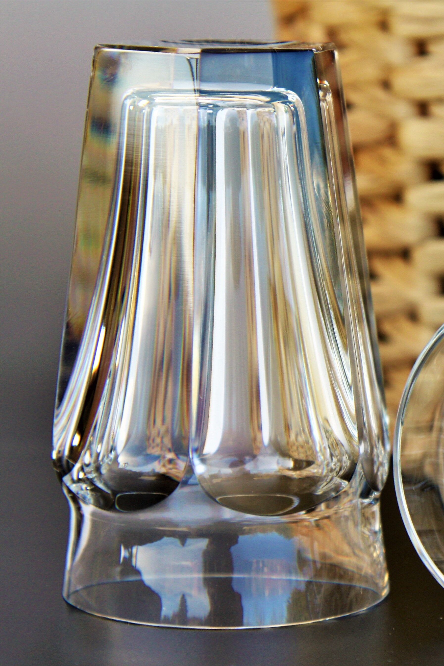 Pair of Baccarat crystal champagne flutes model Talleyrand