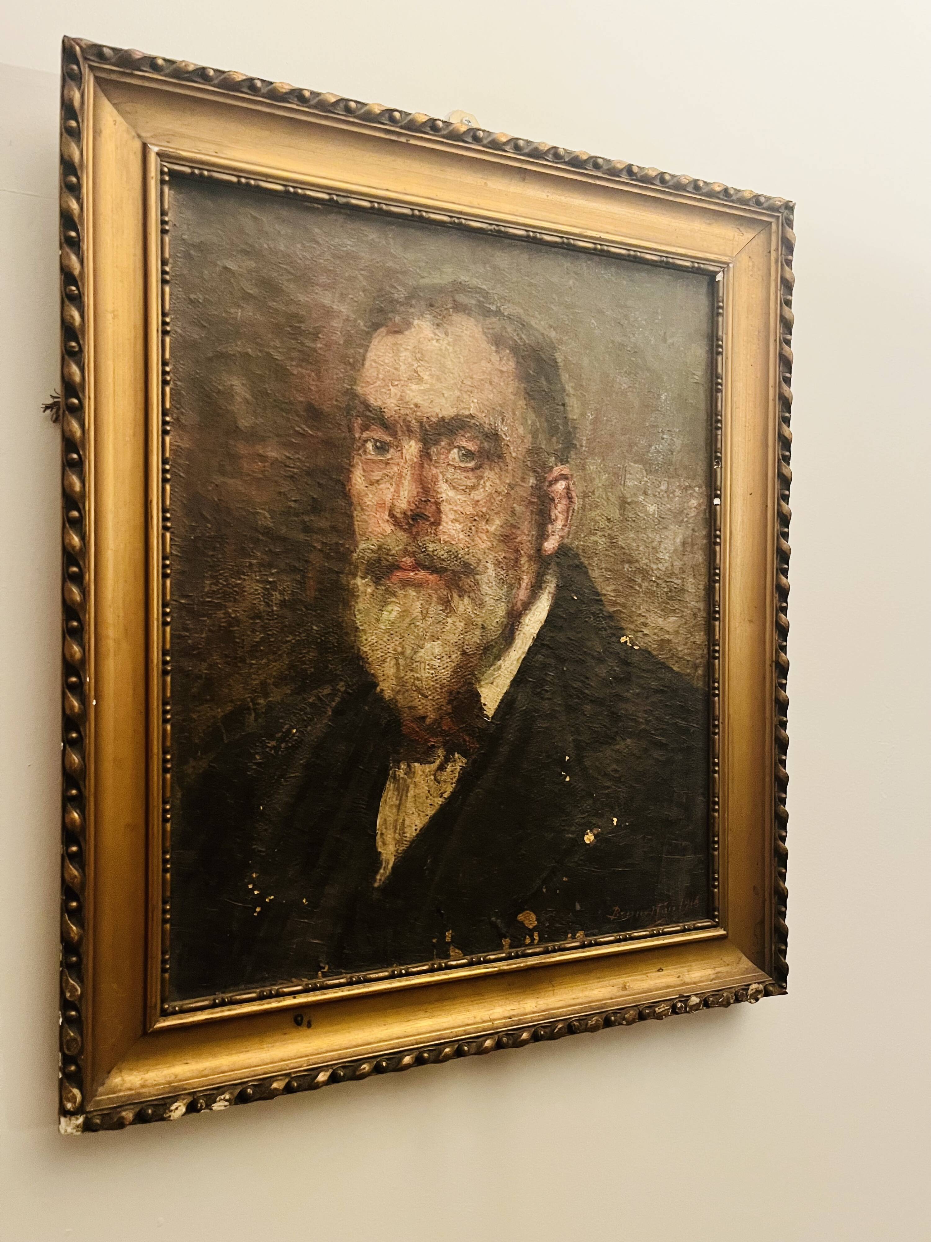 Portrait from 1916 signed by Jean Auguste Brunetton