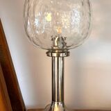 glass table lamp by Kombinat veb leuchtenbau - 1960s