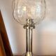 glass table lamp by Kombinat veb leuchtenbau - 1960s