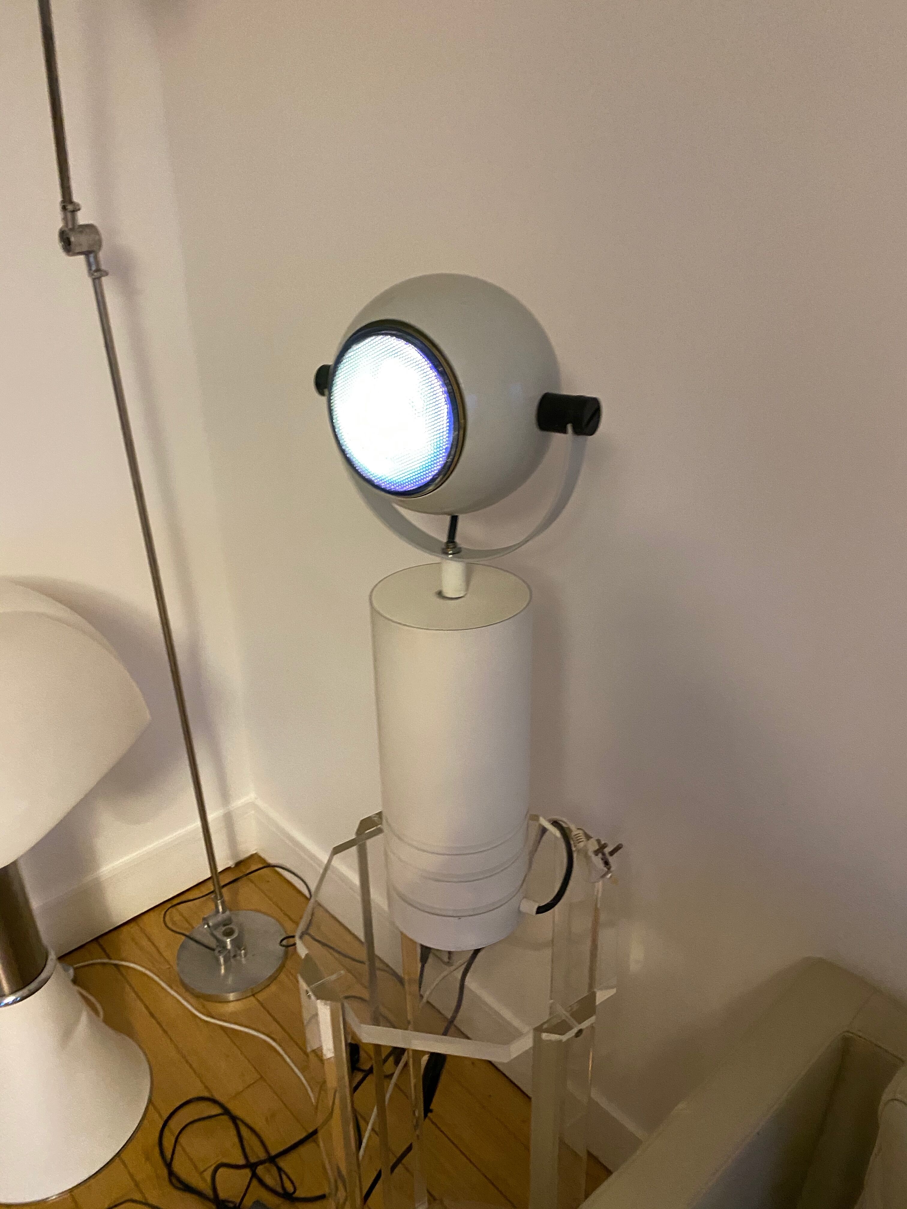 Lampe eyeball, design italien des années 70