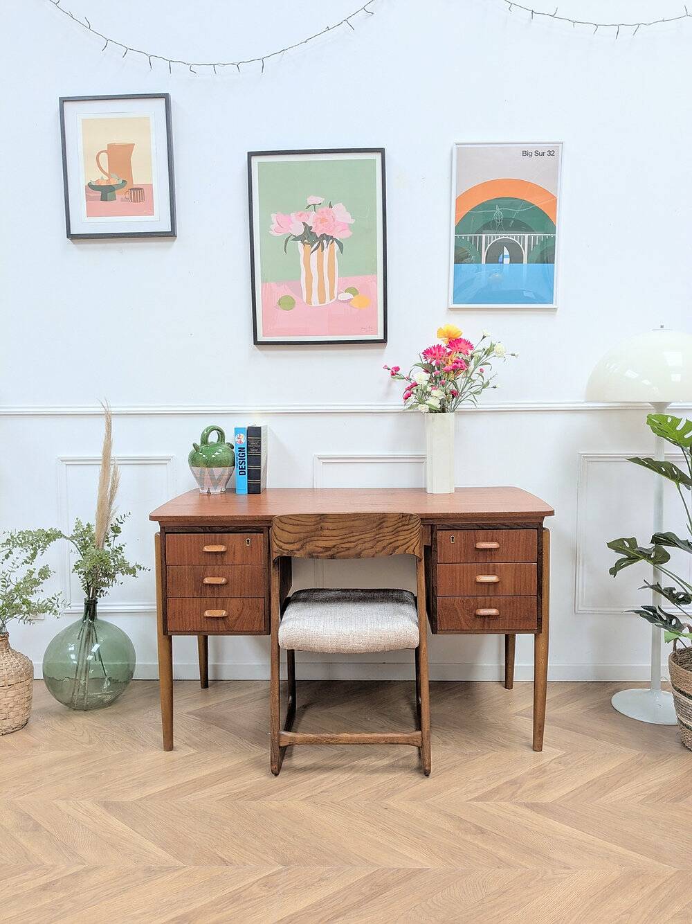 Bureau scandinave en teck