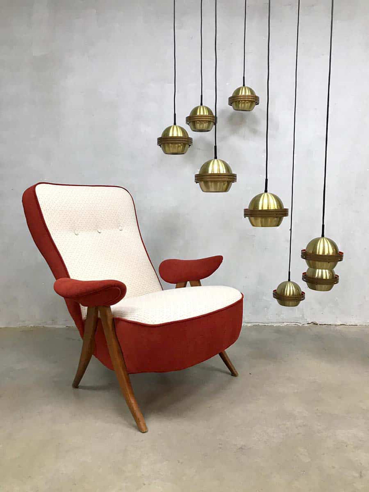 Vintage lounge chair fauteuil model 105 by Theo Ruth for Artifort