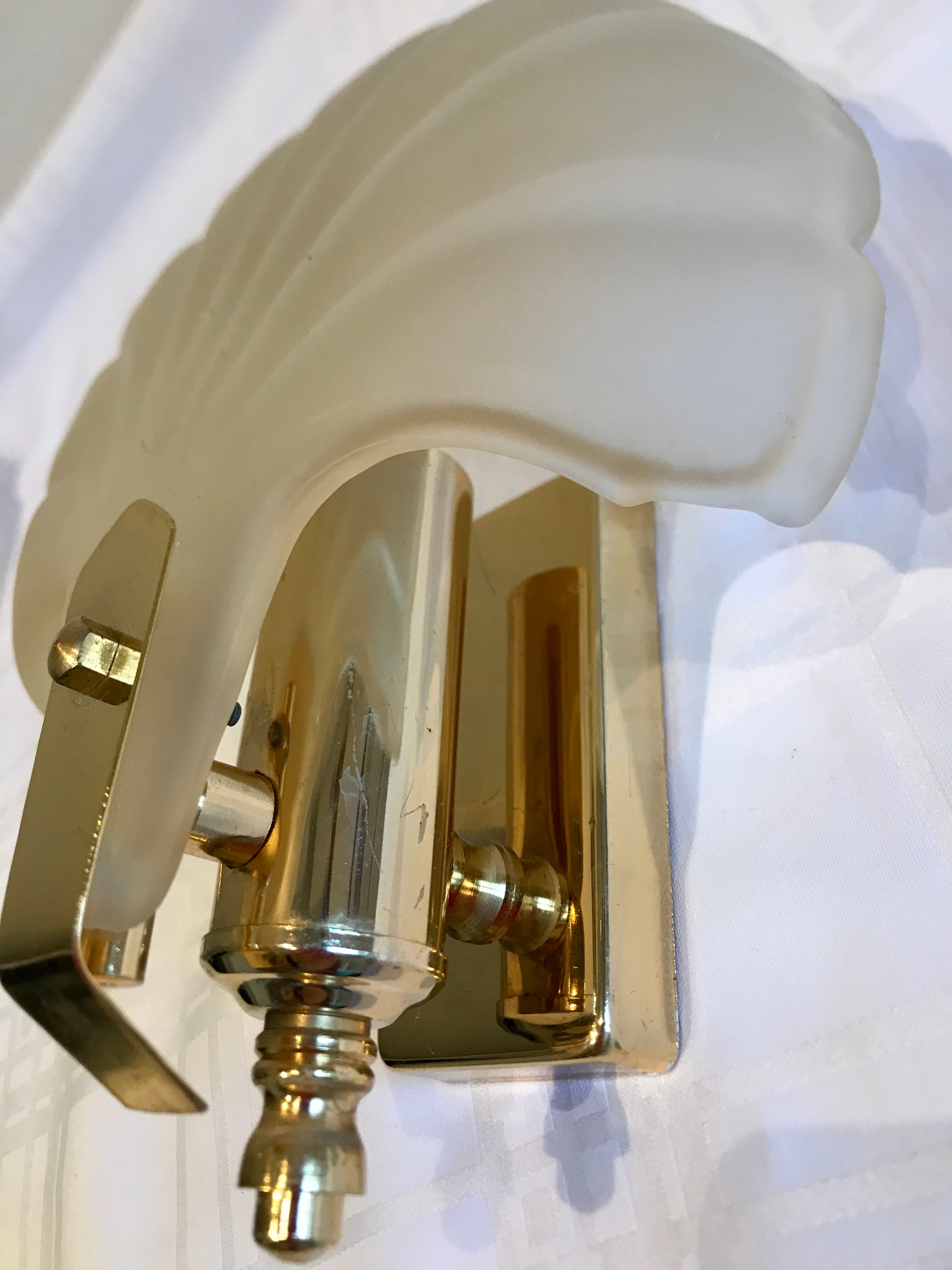 Pair of shell sconces