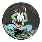 Vintage enamelled plate Nabeul