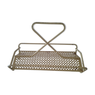 Perforated sheet metal glass holder