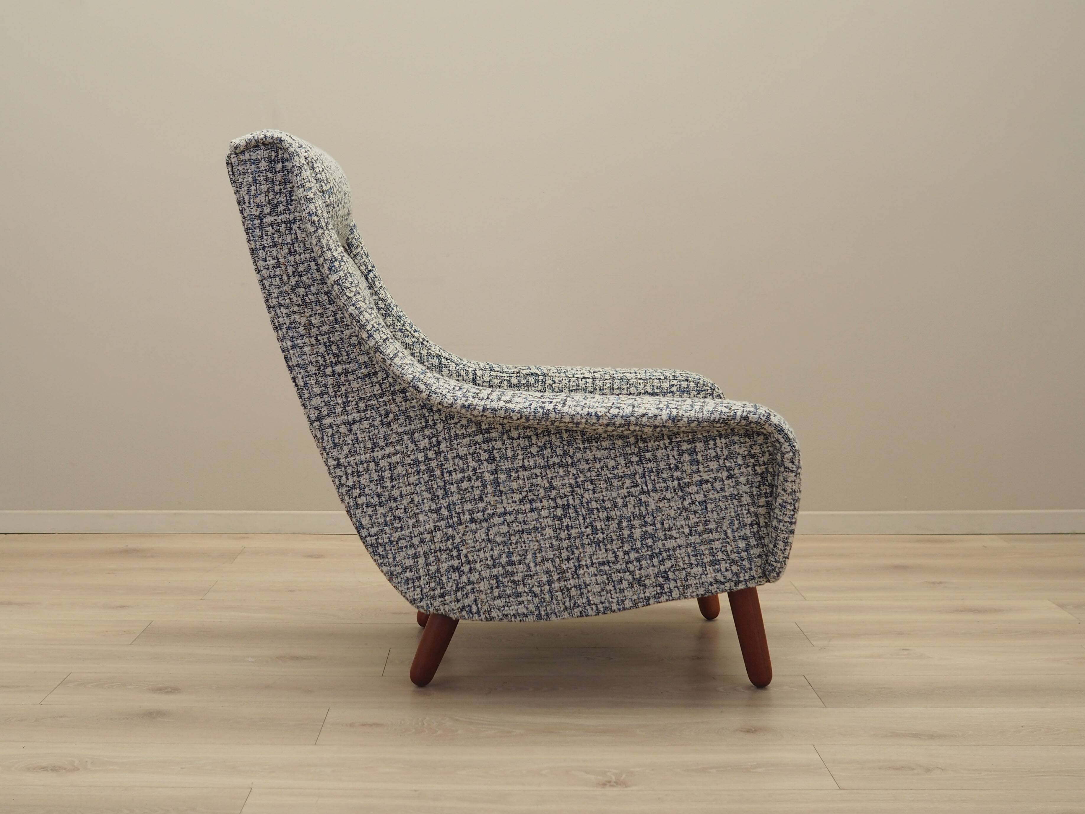 Fauteuil lounge, design danois, années 1970, production : Danemark