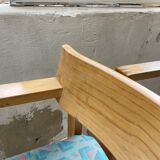 Set of 6 oak chairs with armrests Ate Van Apeldoorn