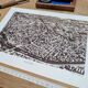 Toulouse, Haute-Garonne, photo print plate from 1942.