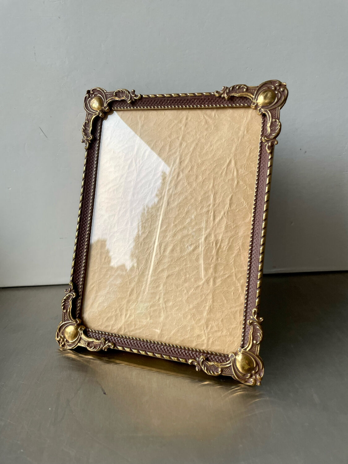 Cadre photo laiton 17,5 cm x 13,5 cm