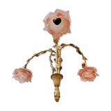 Lustre fleurs roses