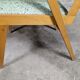 Scandinavian compass foot armchair