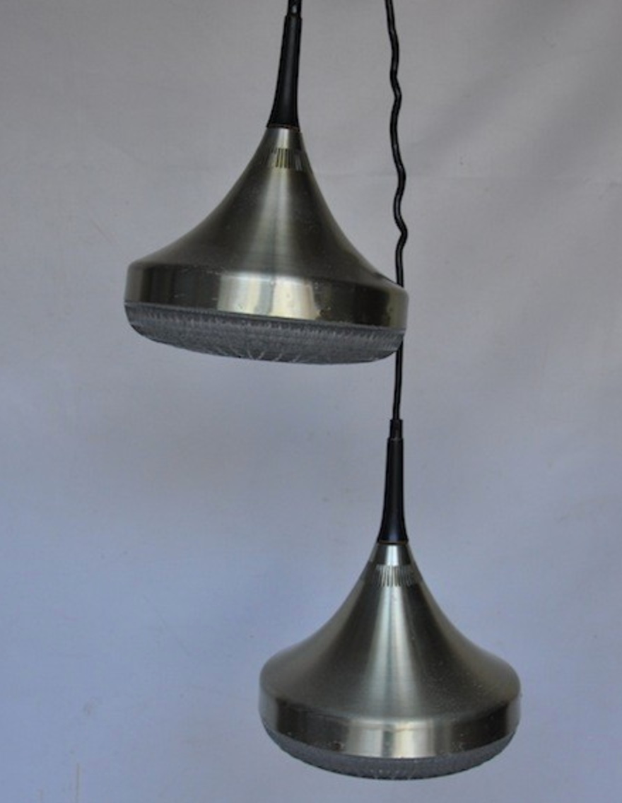 Vintage in glass and metal suspension